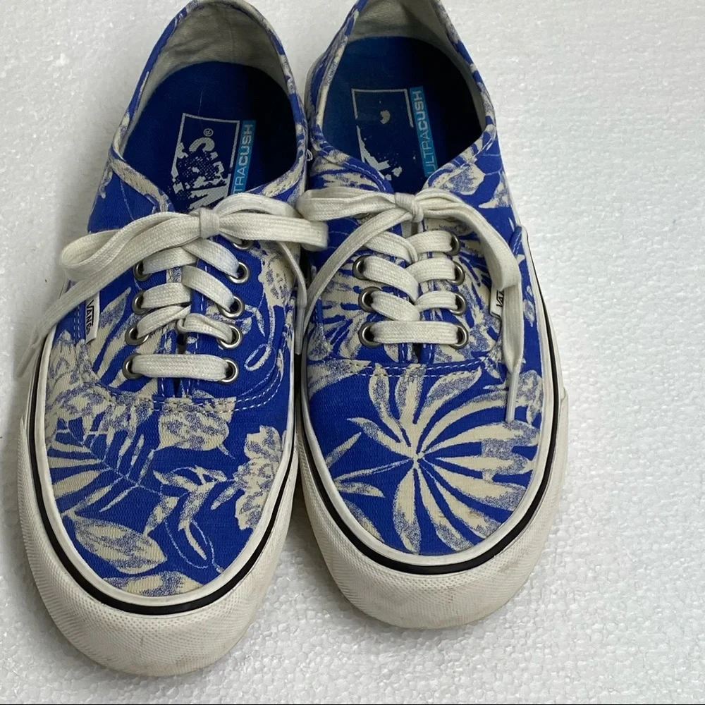 Vans Ultra Cush floral linen/true blue marsh floral print canvas upper W9 M 71/2